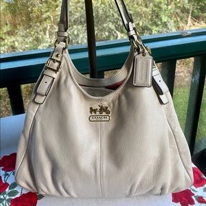 Coach MADISON MAGGIE White Leather 14336 Purse